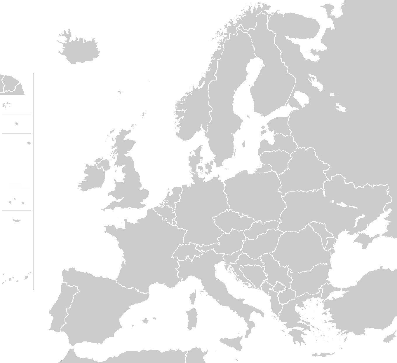 Mapa Europy z kierunkami działalności MTS-BIO